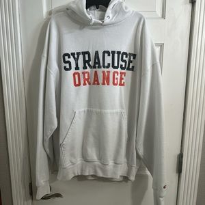 Vintage Champion Hoodie-  Syracuse Orange.  College fans grab this one!White XL